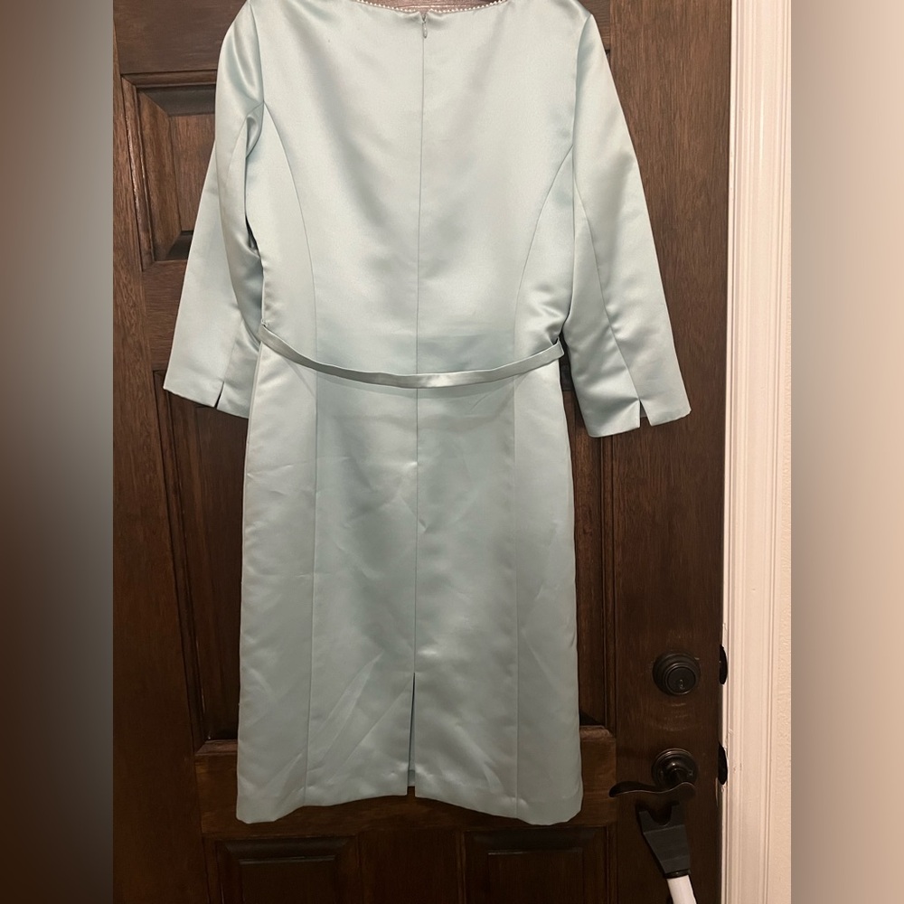 Kasper Light Green Dress - Picture 4 of 6